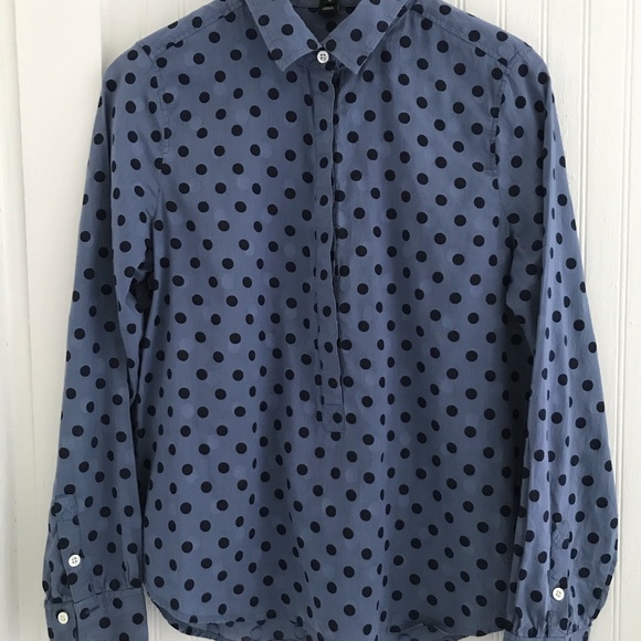J. Crew polka-dot blouse - Picture 1 of 6